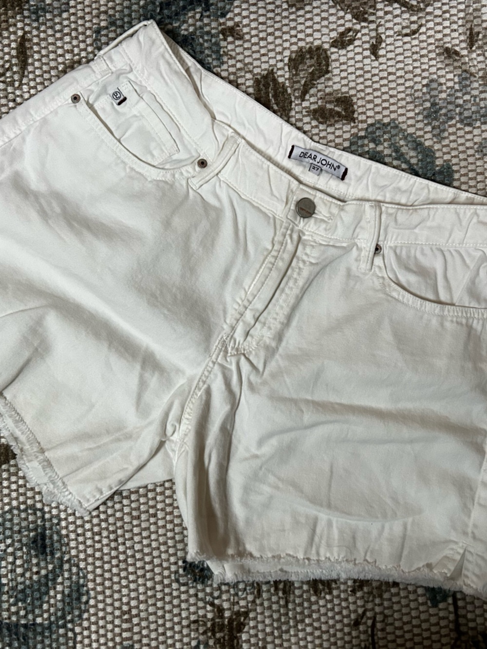 Dear John White Denim Jean Shorts